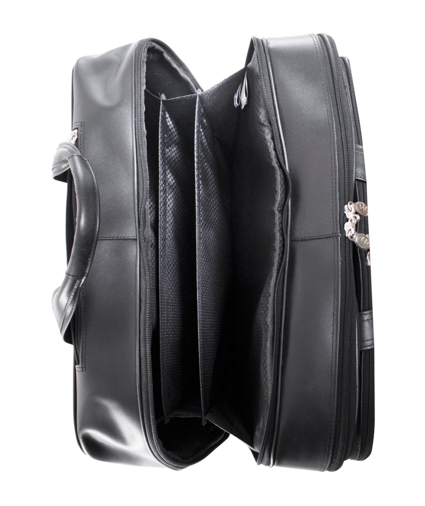 Сумка McKlein Bowery 15" Wheeled Laptop Briefcase, цвет: Чёрный — фото 10