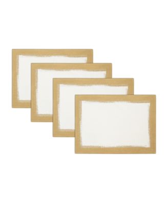  Metallic Brushstroke Placemat 4 Pc Set