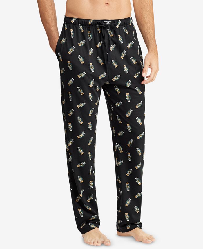 Polar Bear Pajama Pants Mens Lounge Pants Straight-Fit Men Pajama Bottoms  with Drawstring & Pockets Size S at  Men's Clothing store