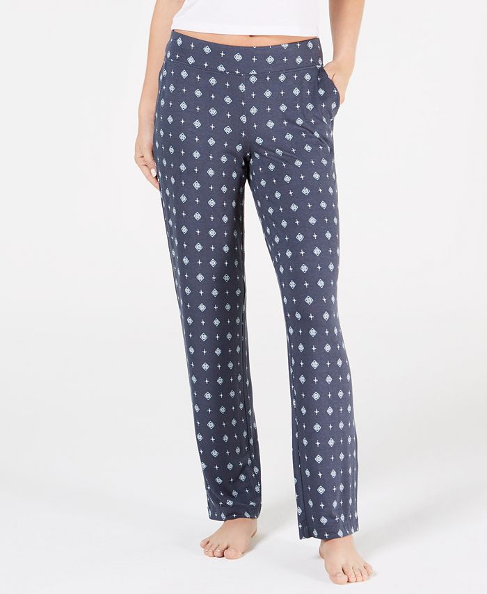Alfani Essentials Printed Knit Pajama Pants, Created for Macy's Macy's