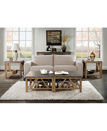 Furniture - Breslin Bluestone Rectangle Coffee Table