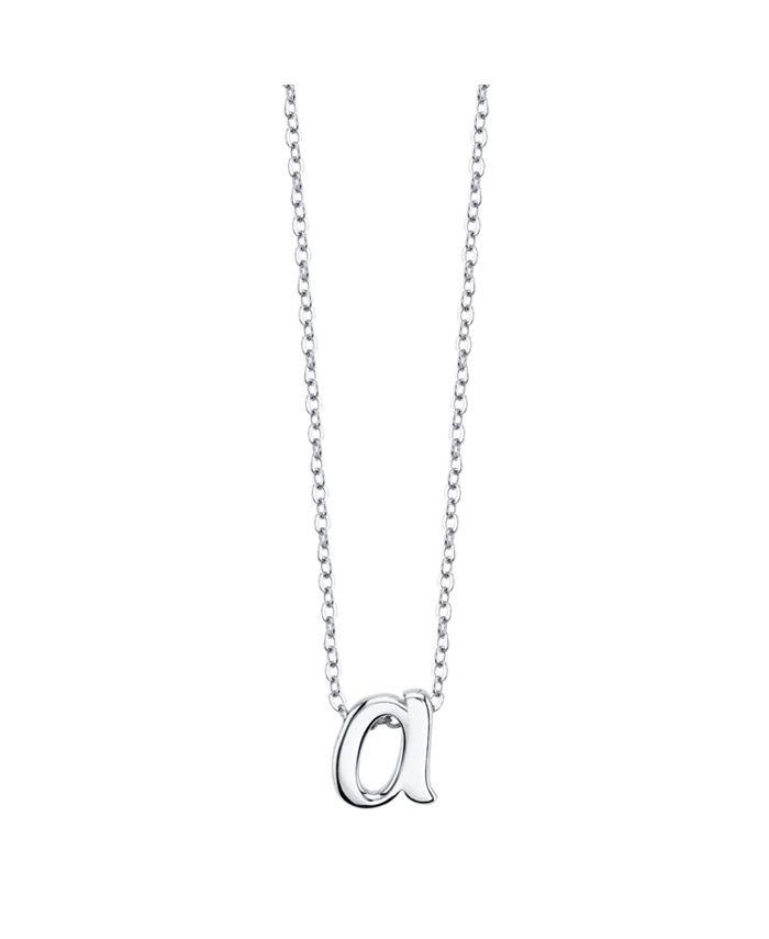 Unwritten top initial necklace