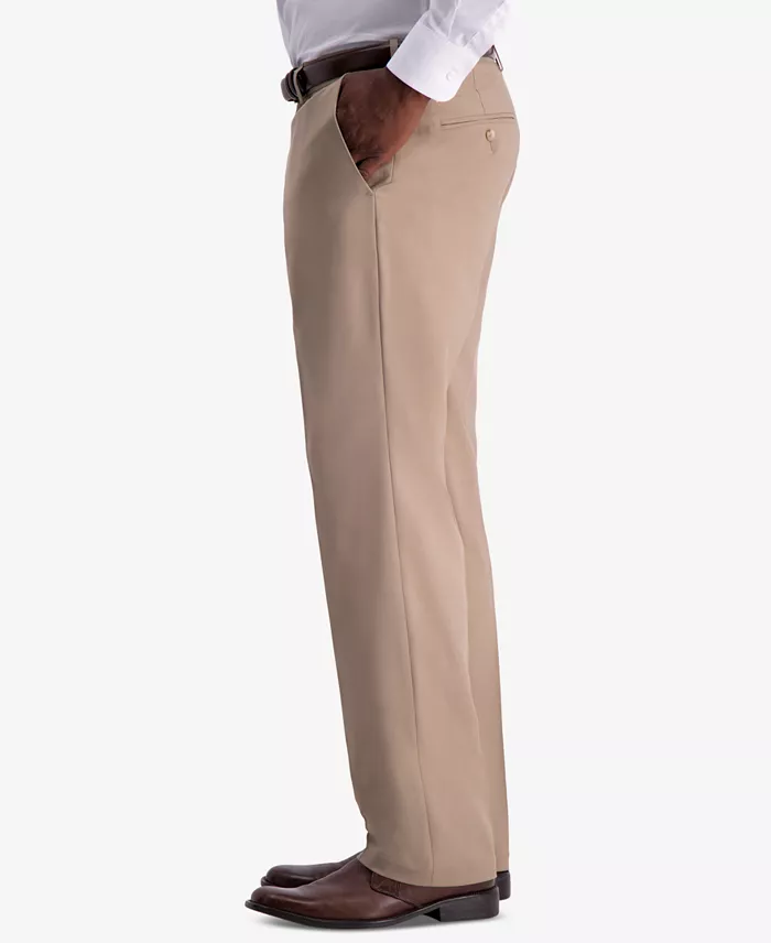 Men's Premium Comfort Stretch Classic-Fit Solid Flat Front Dress Pants - thumbnail 9