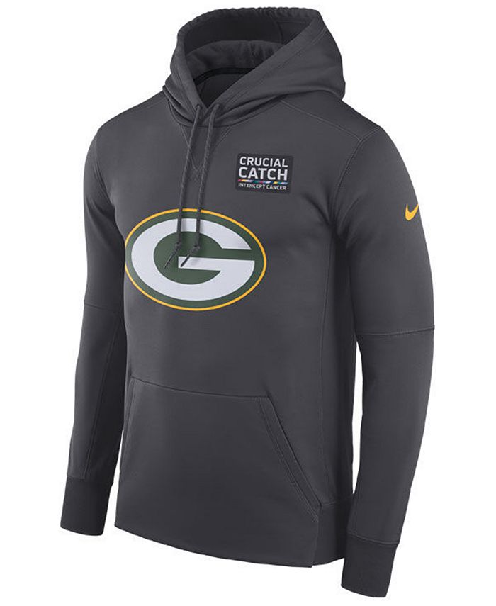 Nike Men's Green Bay Packers Crucial Catch Therma Hoodie & Reviews ...