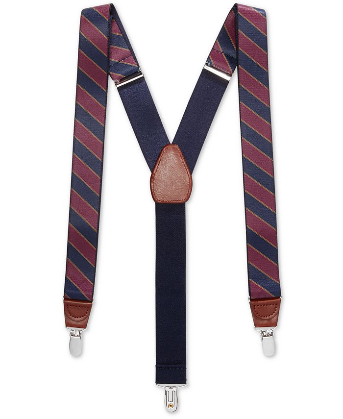 Club Room Men's Striped Suspenders, Created for Macy's Macy's