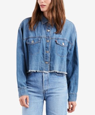 levis raw denim shirt