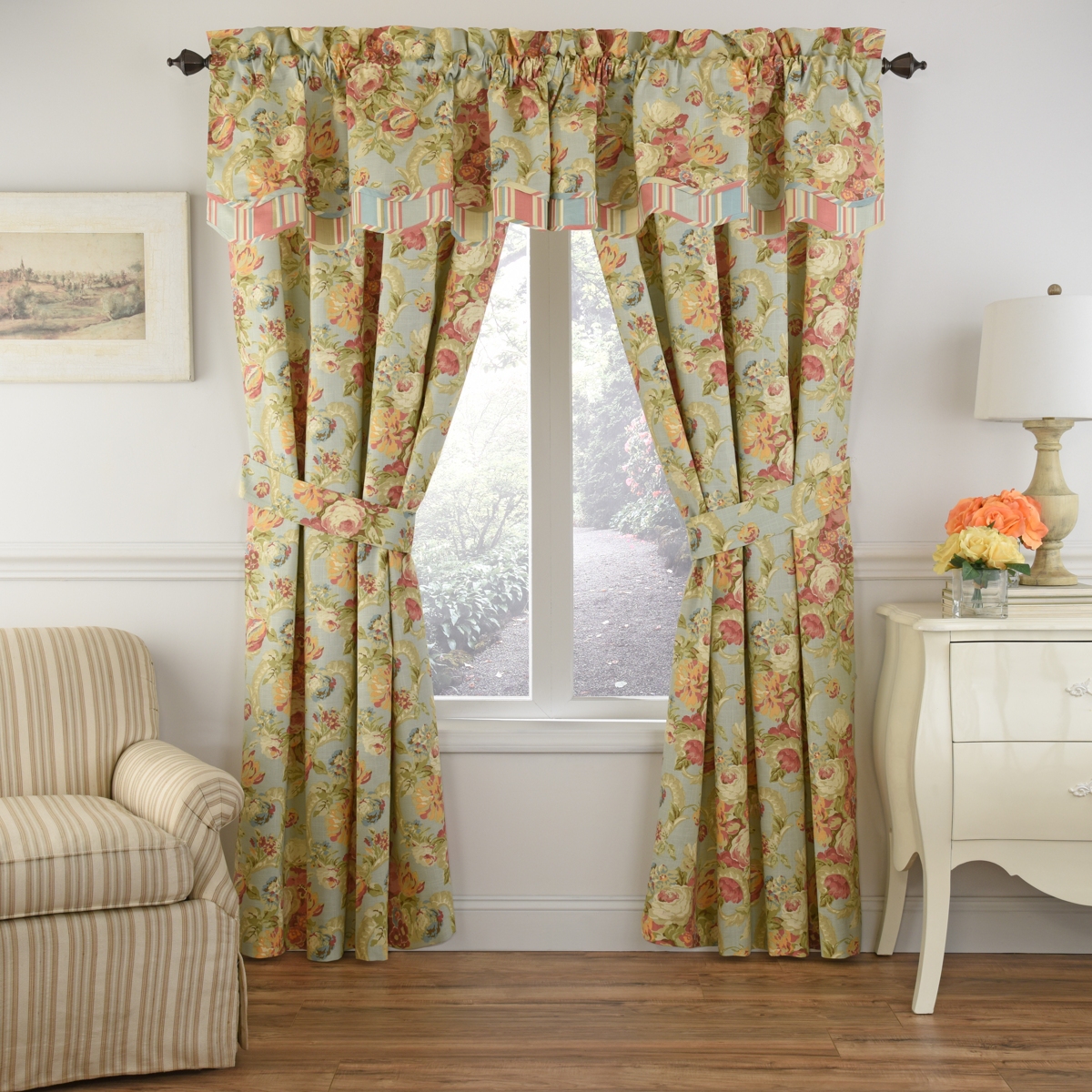 Spring Bling Window Curtain - Vapor
