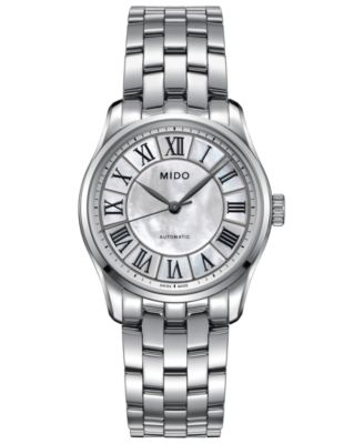 Mido - Women's Swiss Automatic Belluna II Stainless Steel Bracelet Watch 33mm
