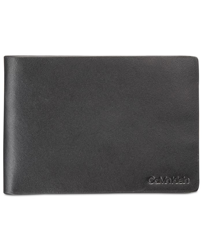 Calvin Klein Men's Slimfold Leather Wallet - Macy's