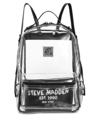 steve madden clear backpack