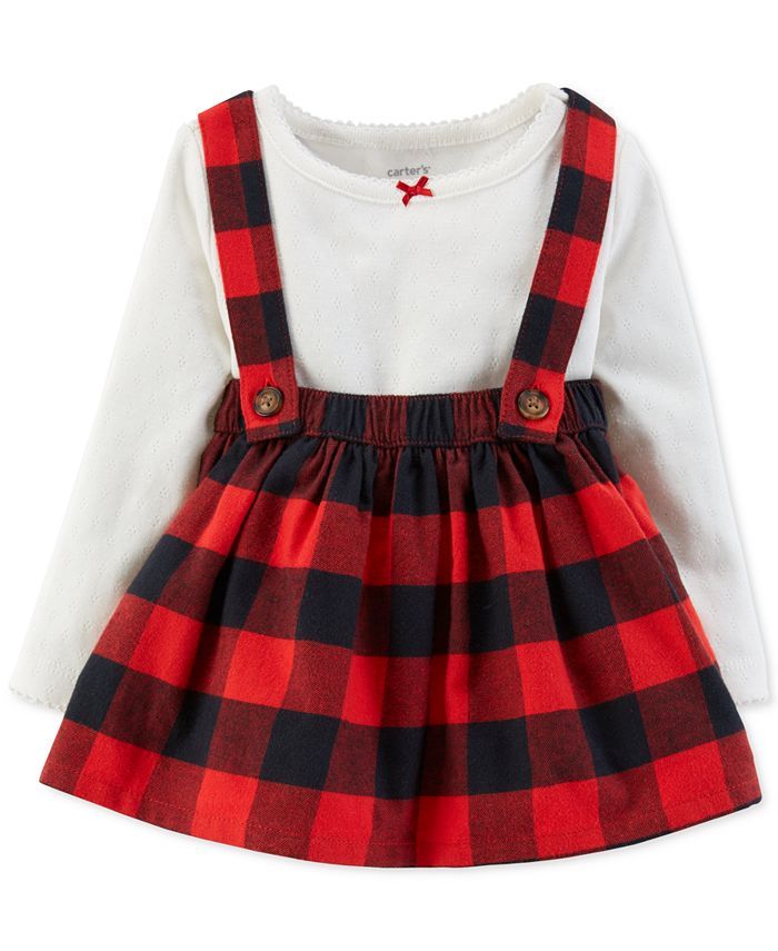 Carter's red and hotsell black plaid dress