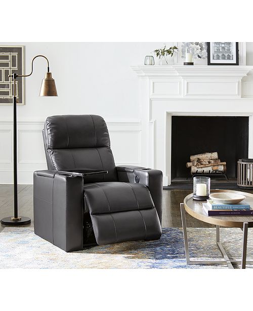 Abbyson Living Thomas Leather Power Recliner, Quick Ship & Reviews