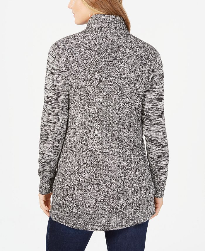 Charter Club Marled Shawl Collar Sweater, Created for Macy's - Macy's
