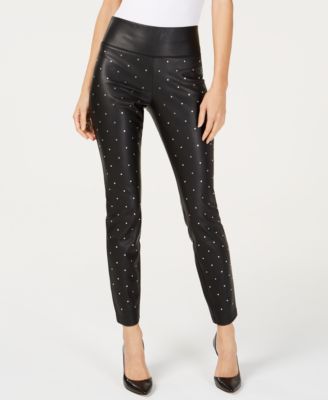 macys leather pants