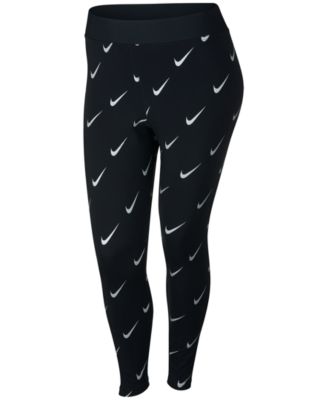 nike metallic logo leggings