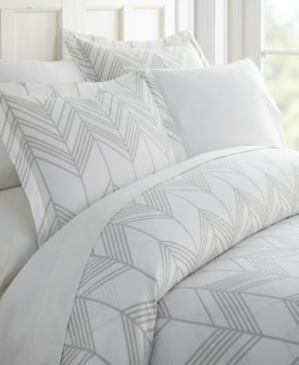Home Collection Premium Ultra Soft Alps Chevron Pattern 3 Piece Duvet Cover Set, Twin/Twin XL