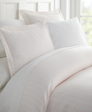 Ienjoy Home Lucid Dreams Patterned Duvet Cover Set By The Home Collection, Full/queen In Classic Pink