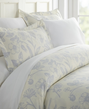 Ienjoy Home Lucid Dreams Patterned Duvet Cover Set By The Home Collection, Full/queen In Blue Garden