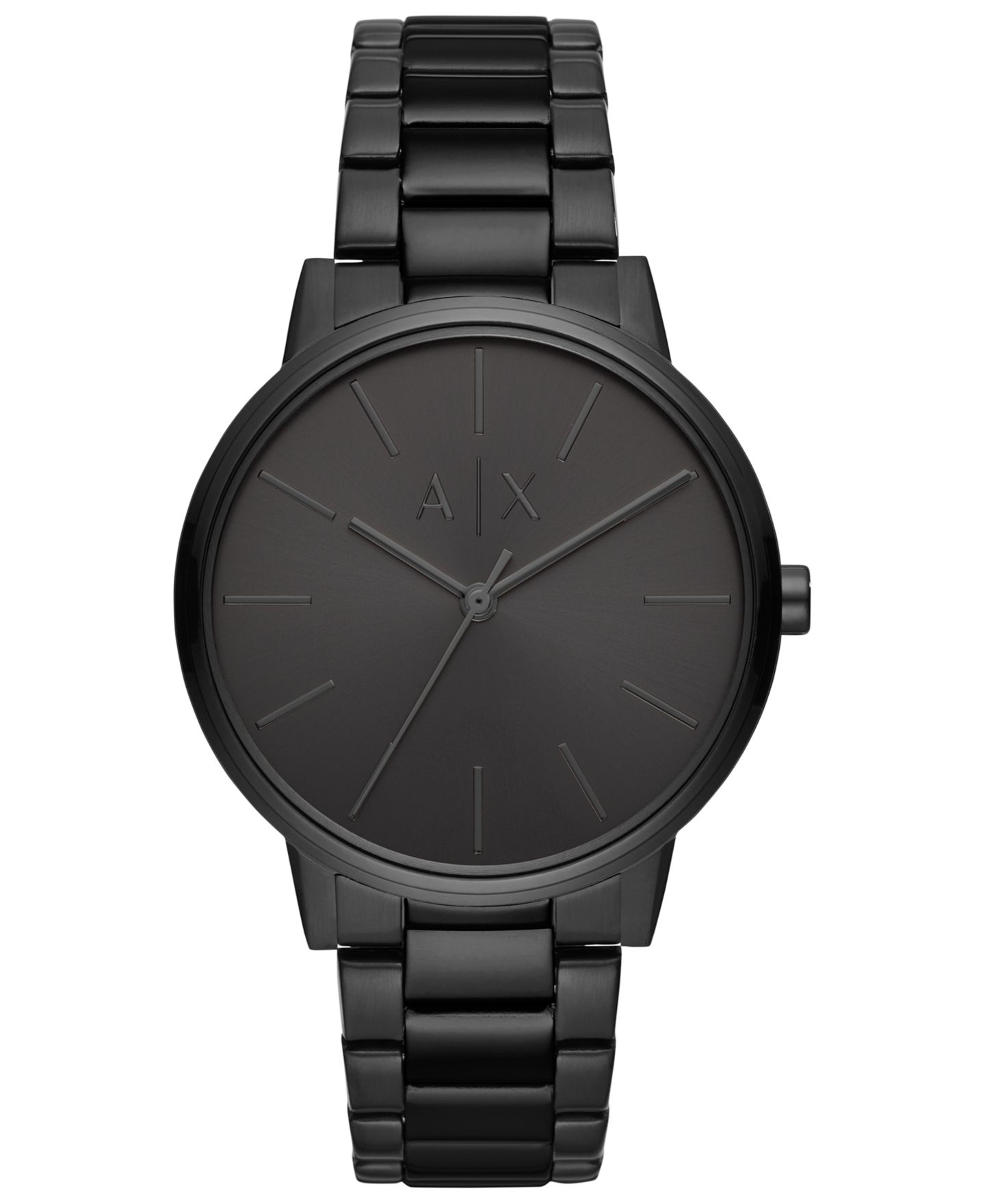 Мужские часы A|X Armani Exchange Black Stainless Steel Bracelet Watch 42mm — фото 1