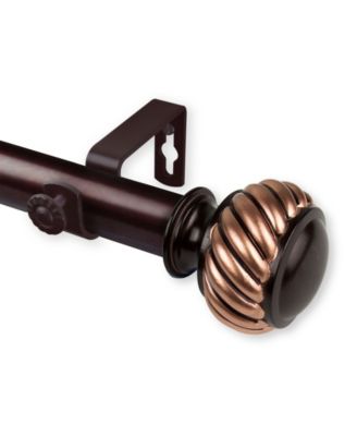 Rod Desyne - Baldir Curtain Rod 1" OD 48-84 inch - Bronze