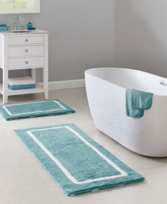 Bittman Tufted Reversible Microfiber Bath Rug, 24" x 60"