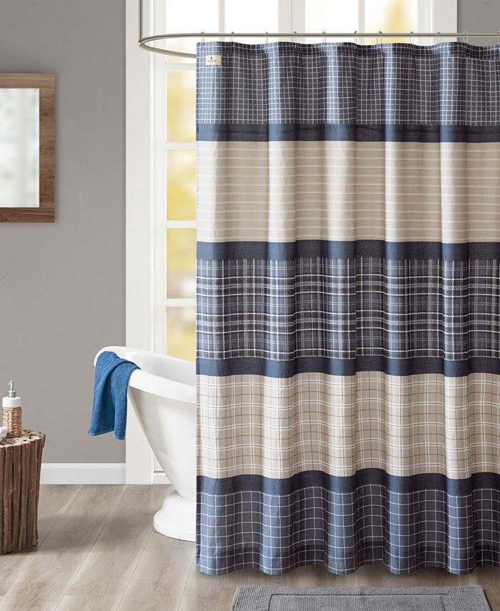 JLA Home Woolrich Flagship 72" x 72" Cotton Printed Plaid Shower