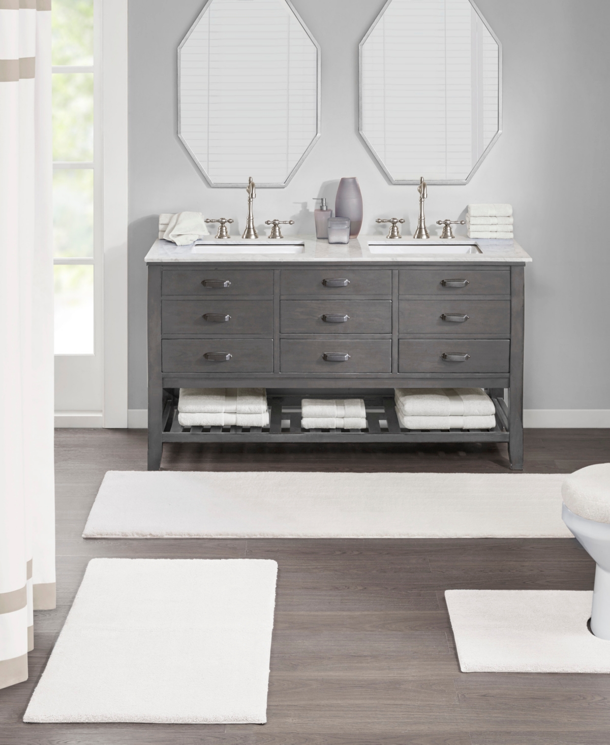 Madison Park Signature Marshmallow Bath Rug