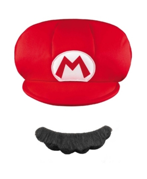 UPC 039897737553 product image for Super Mario Brothers Mario Big Boys Hat and Mustache Accessory | upcitemdb.com