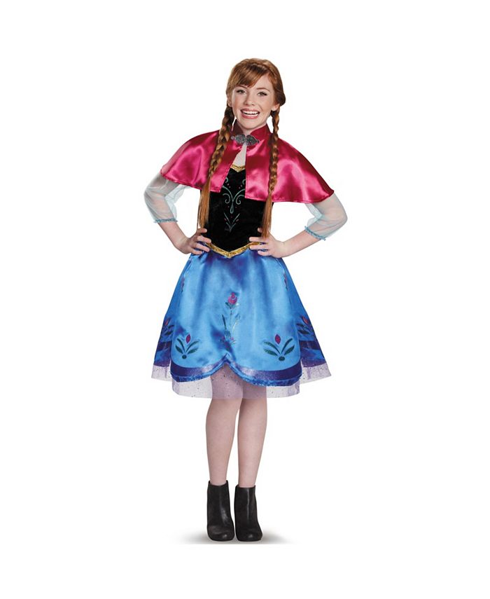 BuySeasons Frozen Anna Traveling Gown Big Girls Costume - Macy's