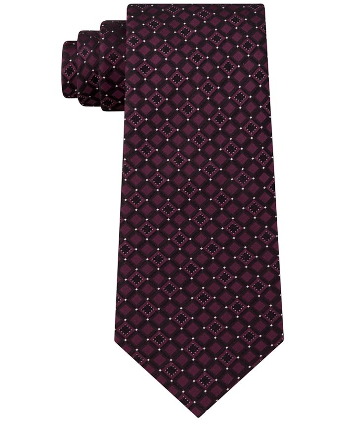 Kenneth Cole Reaction Men's Connect Square Slim Silk Tie - Macy's