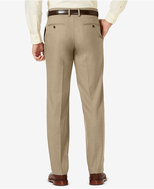 Haggar Pantaloni Casual Uomo Comfort Classic Fit - Vita Elasticizzata Superflex - Cotone E Spandex