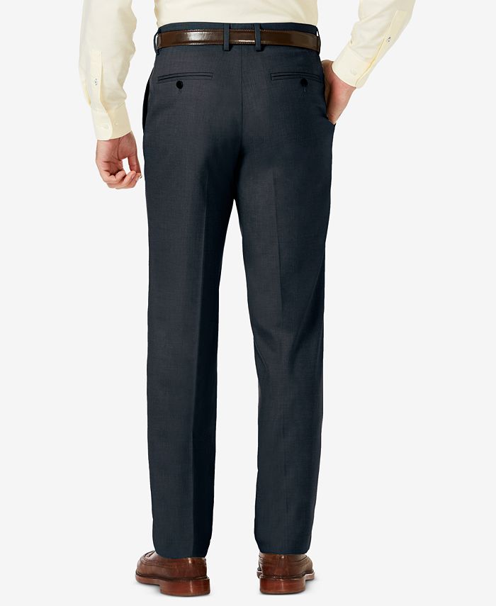 Haggar Pantaloni Casual Uomo Comfort Classic Fit - Vita Elasticizzata Superflex - Cotone E Spandex