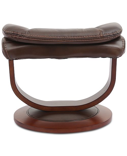 Faringdon Leather Euro Chair Ottoman