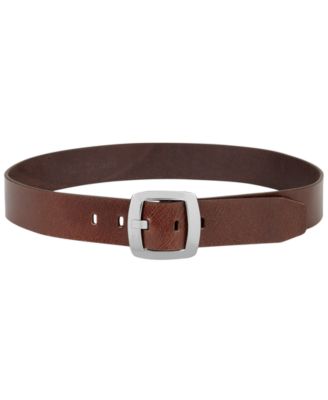 Calvin Klein - Leather Pant Belt with Centerbar Buckle Belt