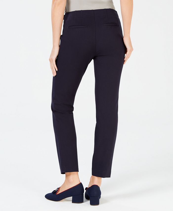 Charter Club Tab-Waist Slim Pants, Created for Macy's - Macy's