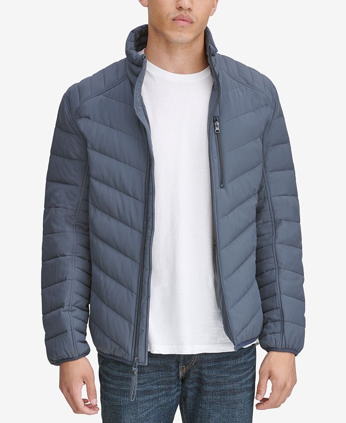 Packable puffer jacket top marc new york