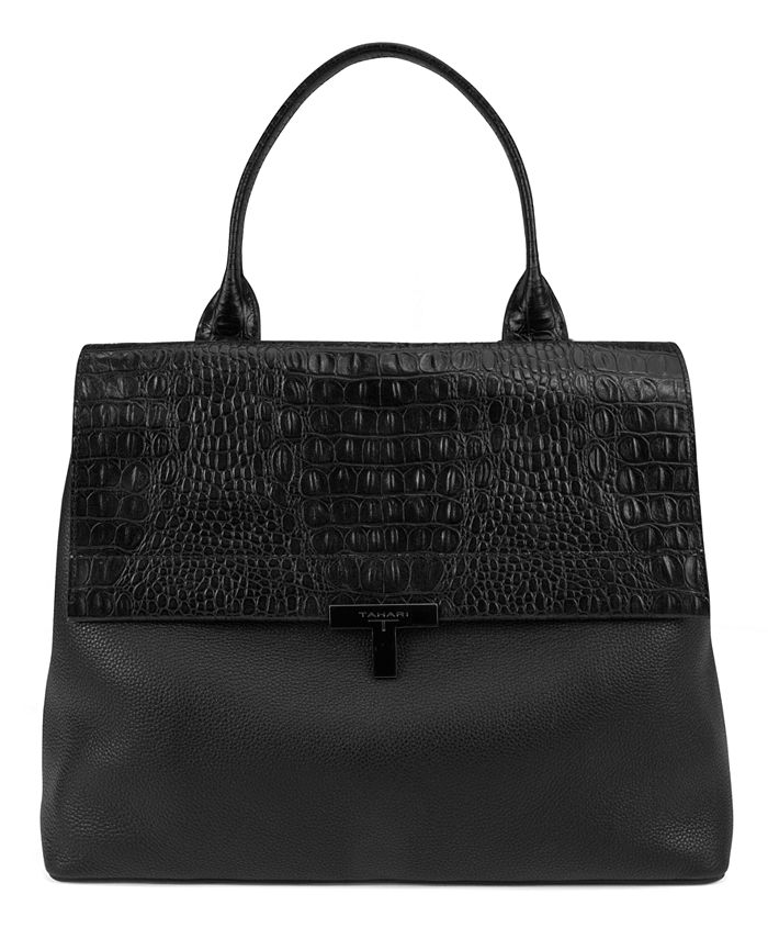 T Tahari Reese Pebble Leather Shopper & Reviews - Handbags ...