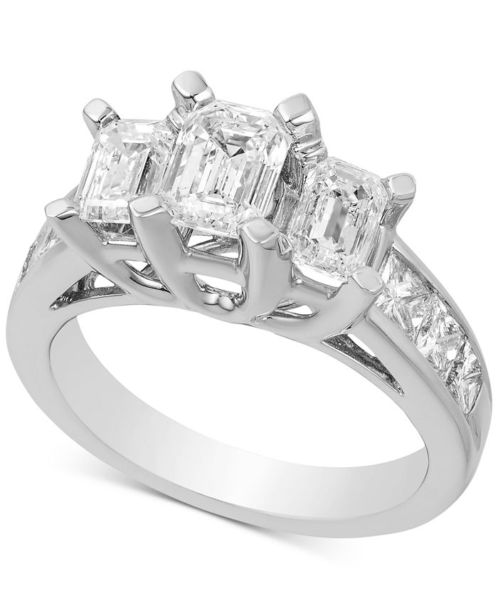 Macy s Diamond Three Stone Engagement Ring 3 ct. t.w. in 14k