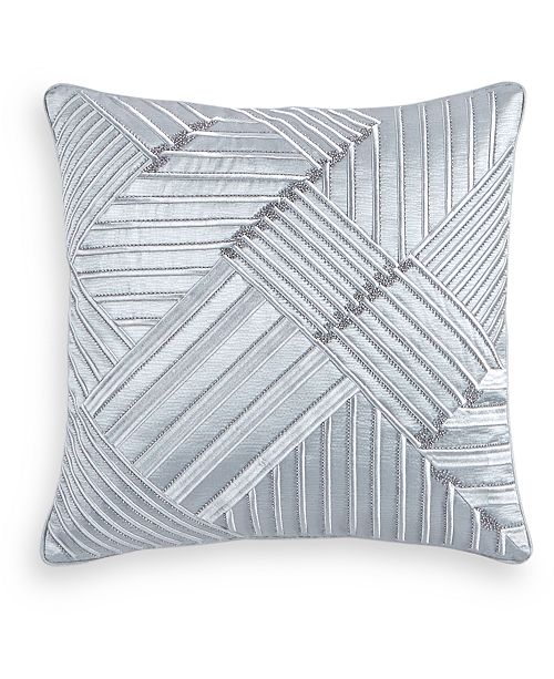 Hotel Collection Dimensional Embroidered 20 Square Decorative