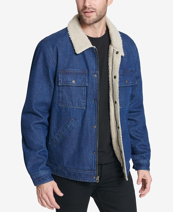 Levi's Men's Washed Denim Trucker Jacket & Reviews - Coats & Jackets ...