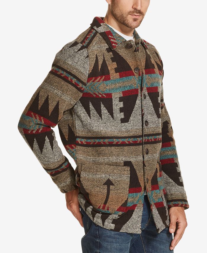 Aztec wool jacket on sale mens
