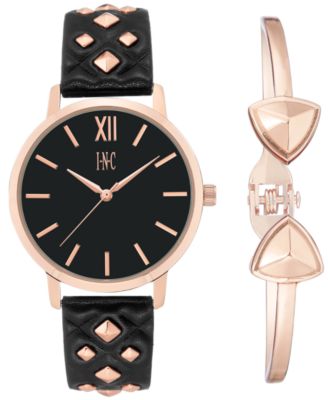 INC International Concepts - Women's Faux Leather Strap Watch 38mm