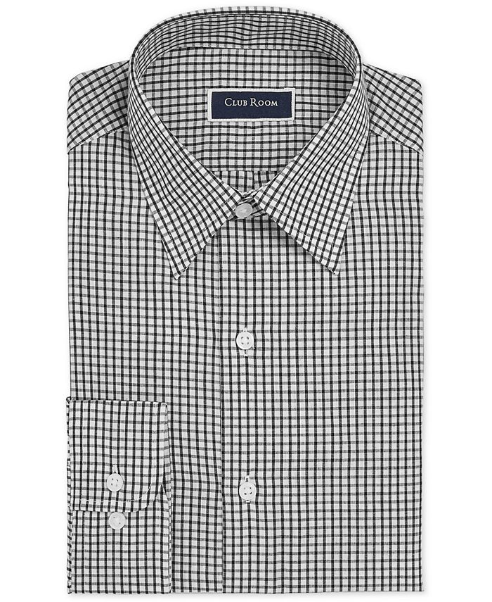 Club Room Men's Slim-Fit Check Dress Shirt, Created for Macy's - Macy's