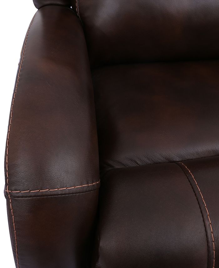 Furniture Leiston Leather Dual Power Recliner with USB Power Outlet
