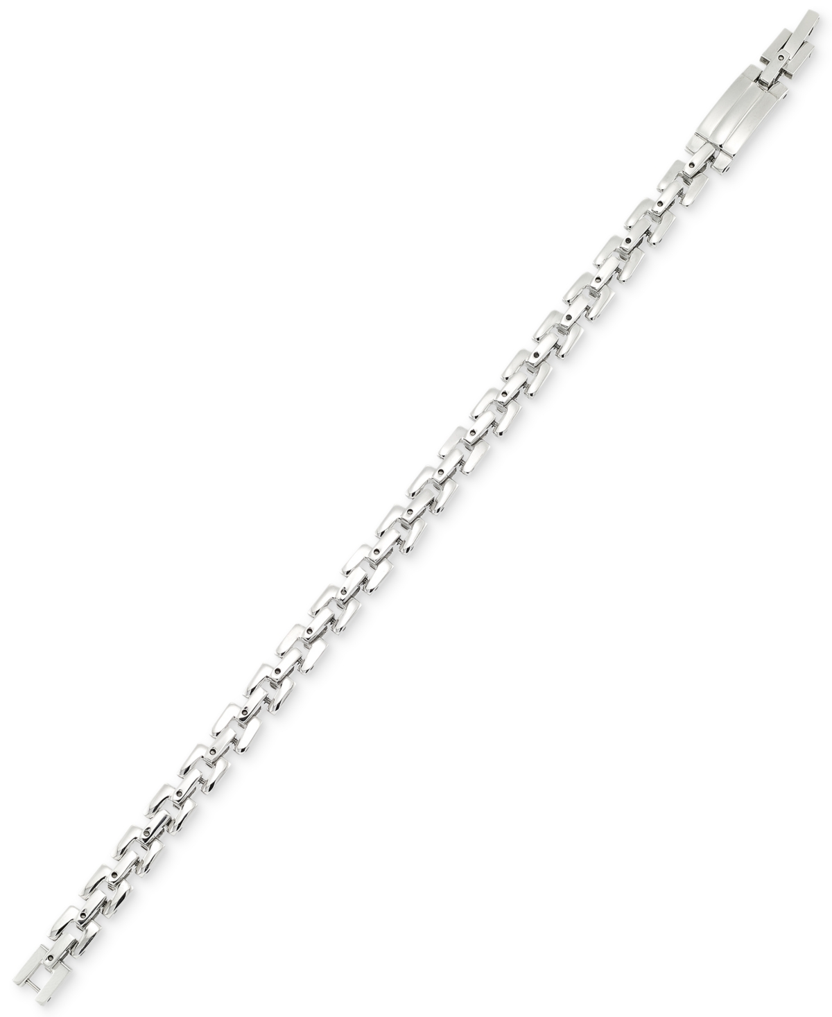 Smith Men's Square Link Bracelet in Stainless Steel - Stainless Steel