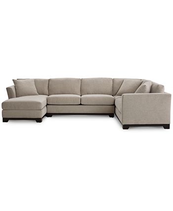 Furniture - Elliot II 3-Pc. Chaise Sleeper Sectional