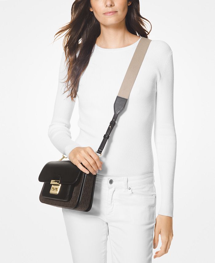 Michael Kors Sloan Editor Signature Colorblock Shoulder Bag - Macy's