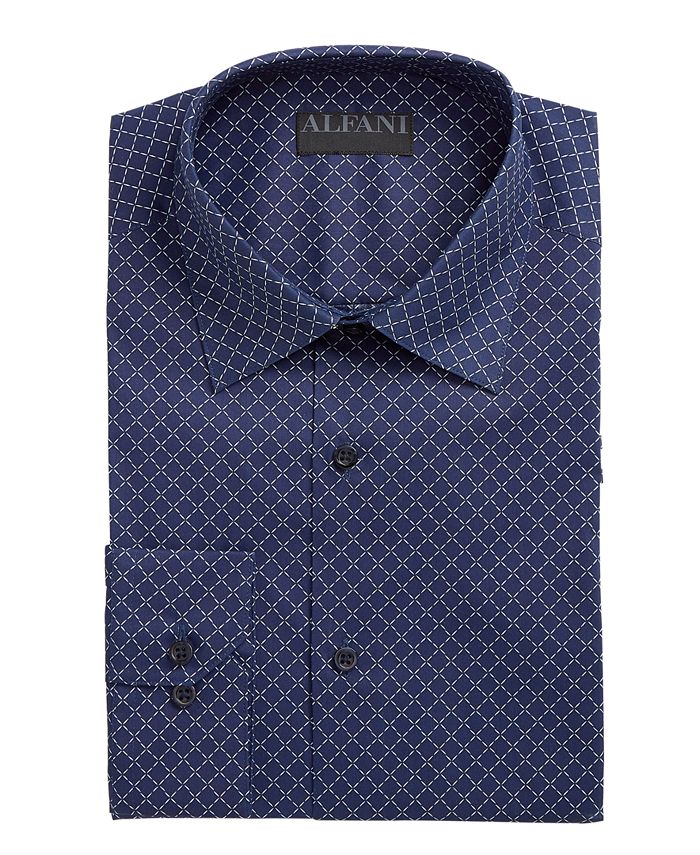 Alfani Assorted Men's Slim-Fit Performance Print Dress Shirts, Created ...