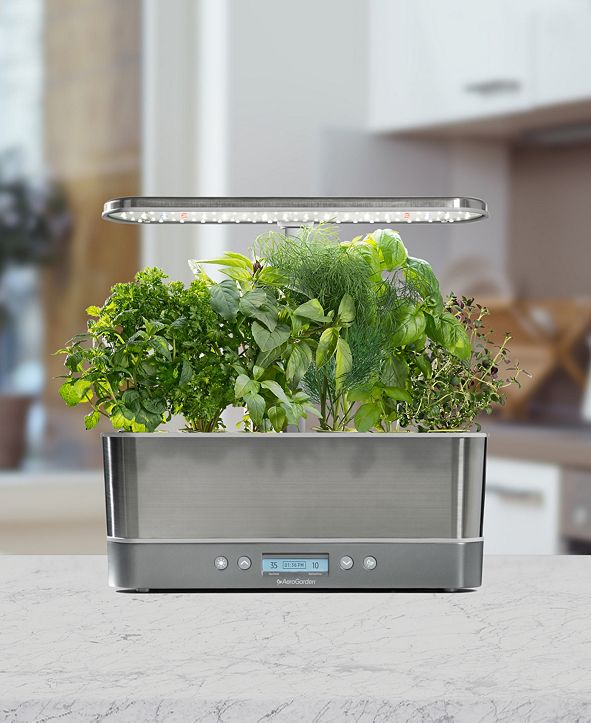 AeroGarden Harvest Elite Slim 6-Pod Countertop Garden & Reviews - Small Appliances - Kitchen ...