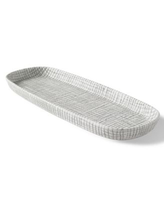 Cestino Embossed Porcelain Tray
